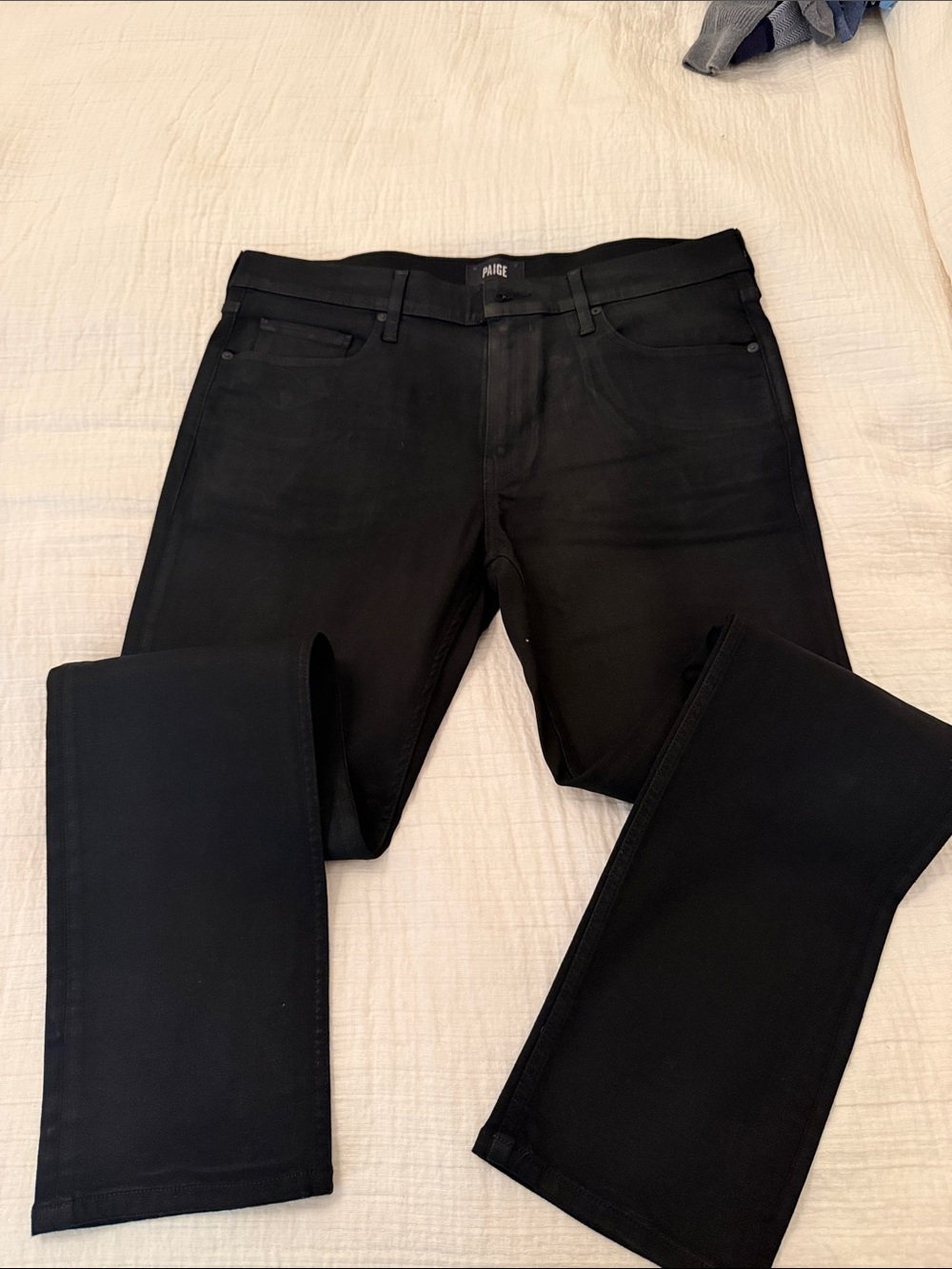 PAIGE Men's Slim Black Jeans 36x34
